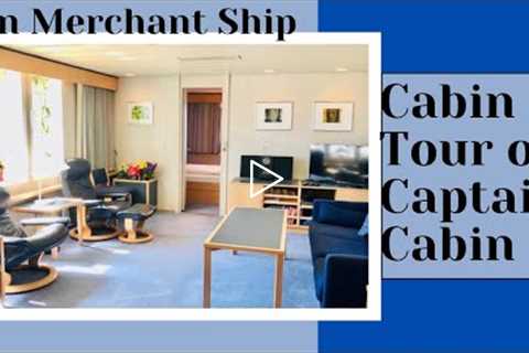 Merchant Navy Tour of Captain Cabin on Ship #shipping #ship #shiplife