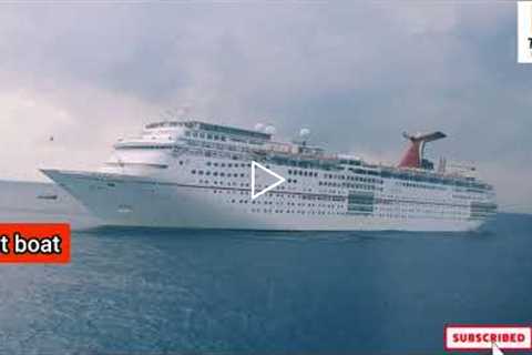 Beautiful Cruise ship leaving Port of Cozumel 🇲🇽 Mexico || How Cruise ship turns ||