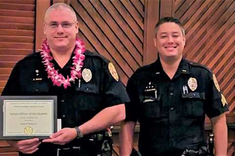 South Kohala police officer honored for lifesaving actions