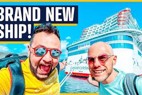 Boarding Carnival's BRAND NEW SHIP - Maiden Cruise Chaos, Fun and Food!