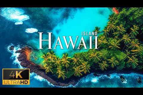 FLYING OVER HAWAII (4K Video UHD) - Relaxing Music With Beautiful Natural Video For Stress Relief