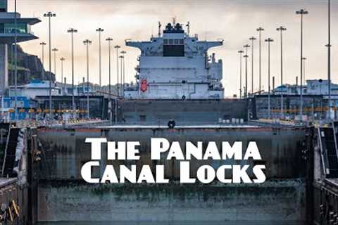 Cruising Through the Panama Canal on a giant cruise ship.