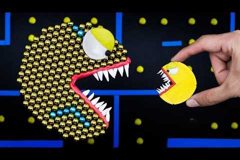 Lego Pac Man Vs. Magnetic Monster Attack | Best Of Pacman Stop Motion Game Compilation
