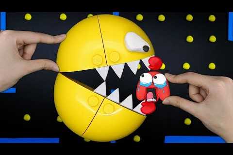 Lego Pac-Man In real life In The Maze Madness | Pacman Stop Motion Animation