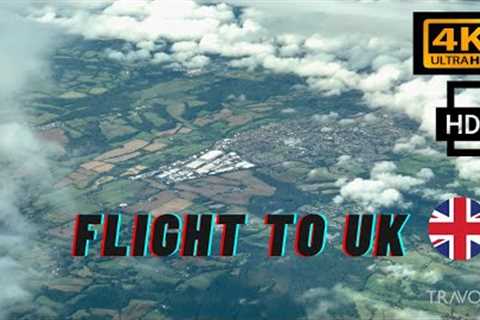 Flight From Canada 🇨🇦 To United Kingdom 🇬🇧 | HDR | 4K Ultra HD Travel Video | Relaxation