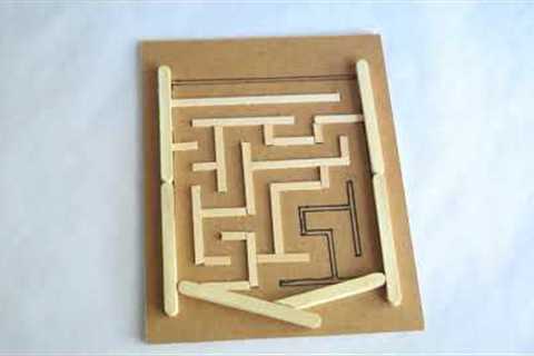 MYO - Make Your Own Magic Magnet Maze out of Cardboard & Popsicle Sticks