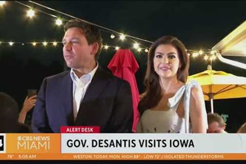 Gov. DeSantis made several stops in Iowa over the weekend