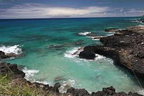 Beach Life:  Waves, rocks, colors.  ASMR Hawaii beach.  Just sit, breathe, focus and enjoy the view!