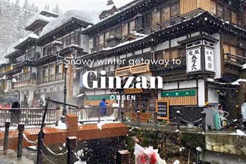 JAPAN TRAVEL VLOG| Winter getaway to Yamagata| Exploring Ginzan Onsen, Zao monsters, Yamadera