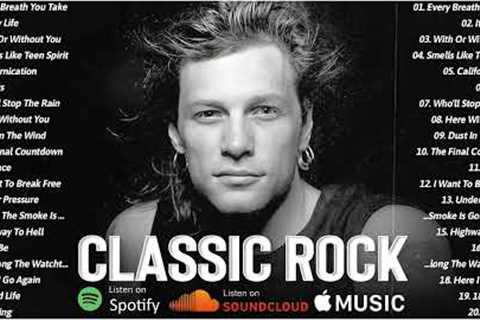 Guns N Roses, Bon Jovi, Aerosmith, Whitesnake, Heart, U2 🎸 Classic Rock Songs 70s 80s 90s Full..