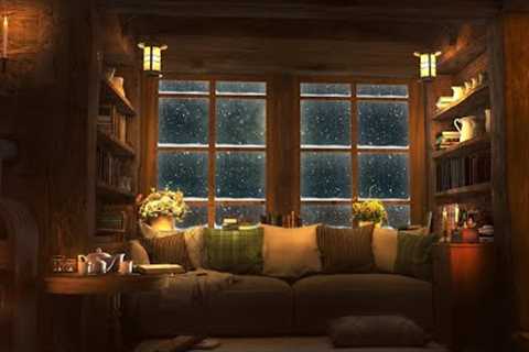 Cozy Winter Hut - Relaxing Blizzard and Snowstorm Sounds w/ Heavy Wind & Snow for Sleep &..
