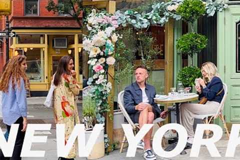 [4K]🇺🇸NYC Summer Walk🗽West Village in Manhattan 🌿🍷 Famous Cafes & “Friends” Apt | June 2023