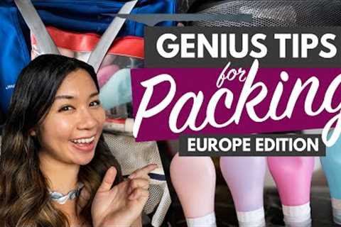 30 PACKING TIPS FOR EUROPE TRAVEL | Genius Hacks to Save Money (& Stress!)