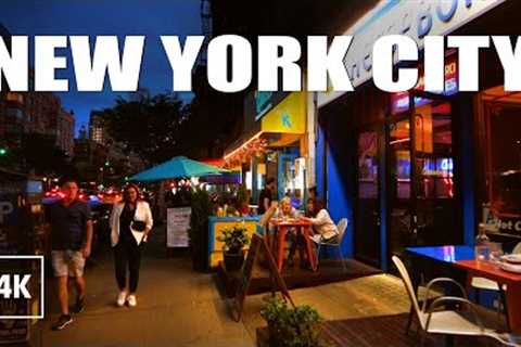 NEW YORK Walking tour 2023 - Evening Relaxing Walk, 4K video NYC