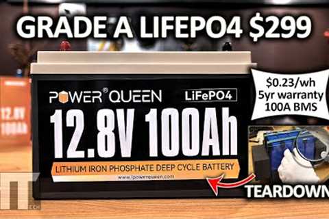 Power Queen 100Ah LiFePO4 RV | Off Grid Battery Review [Teardown]