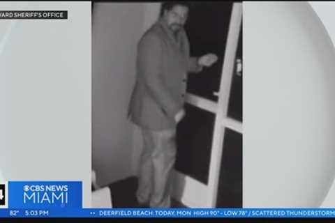 Peeping Tom caught on camera outside of Weston home