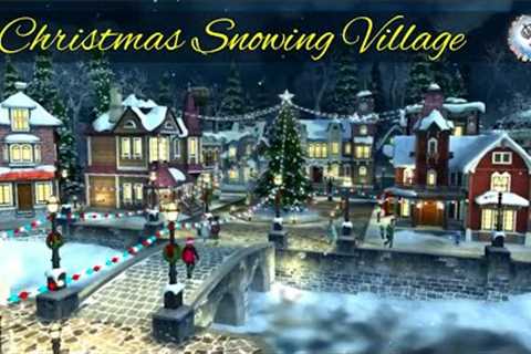 Christmas Snowing Village | Festive Christmas Music Screensaver