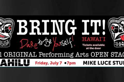“Bring It!” open mic and “Pai‘ea” opera at Kahilu Theatre this Friday, Saturday