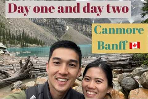 Our Canmore and Banff 🇨🇦 travel video Part 1 #travel #canmore #banff #canada #couple