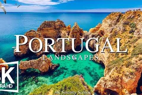 FLYING OVER PORTUGAL - Relaxing Music With Beautiful Natural Landscape - Videos 4K