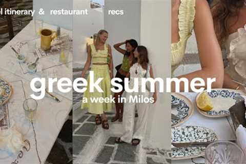 a week in Milos, Greece (travel vlog) 🇬🇷
