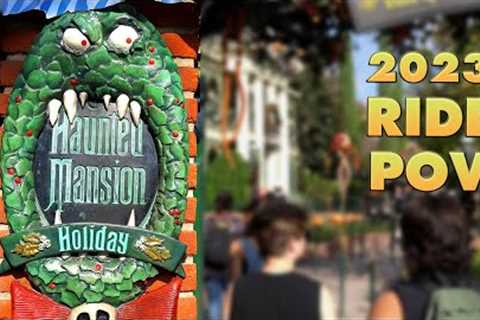 2023 Disneyland Haunted Mansion Holiday POV | NEW Gingerbread house
