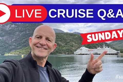 LIVE CRUISE Q&A HOUR. All Your Questions Answered: Sunday 10 September 5pm Uk / 12 Noon ET/ 9am ..