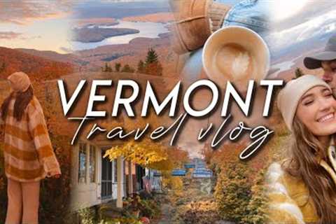 VERMONT TRAVEL VLOG | our cozy fall getaway to Mount Snow, Brattleboro, & Burlington 2022!