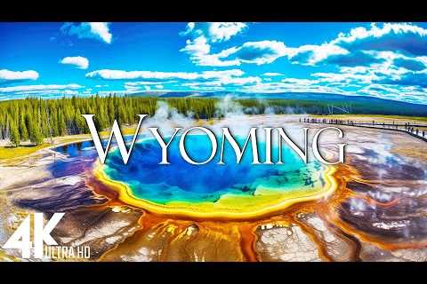 FLYING OVER WYOMING (4K Video UHD) - Calming Music With Beautiful Nature Video For Relaxation