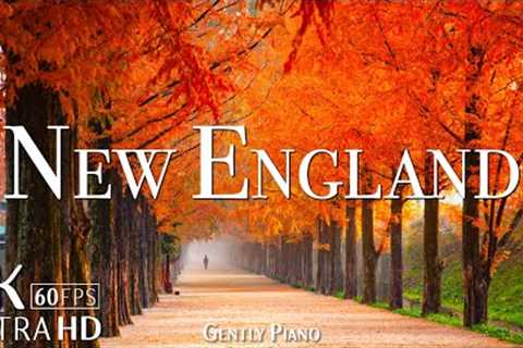 New England 4K Amazing Autumn Film - Calming Piano Music - Natural Landscape #2