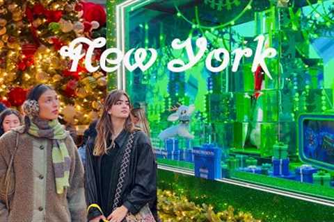 [4K]🇺🇸NYC Walk🎄💂🏻Macy’s Holiday Windows 2023 & Christmas Market in New York City