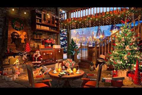 Smooth Christmas Jazz Music in Cozy Christmas Coffee Shop Ambience🎄Jazz Instrumental Music for..