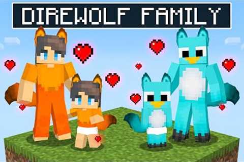 Having a DIREWOLF FAMILY in Minecraft