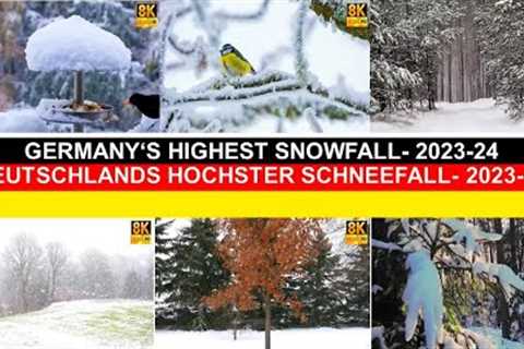 Germany''s Highest Snowfall 2023. Deutschland höchst Schnefal 2023. #germany #german #snow #snowfall