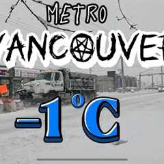 🇨🇦❄️☃️Heavy SNOWSTORM ❄️Hits Metro VANCOUVER-Walking in Snow in 4K:January 17,2024 🇨🇦