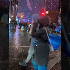 4K  Magical Snowfall Moments - Night Walk in Montreal ❄️