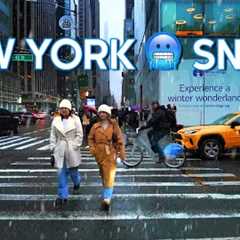 New York SNOW Walks Collection ❄️ Snowfall in New York City 4K