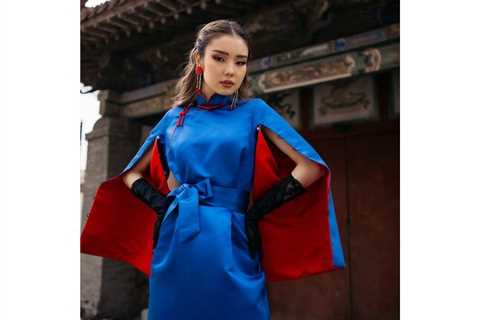 Silk Robe - Blue - Amazing Mongolia