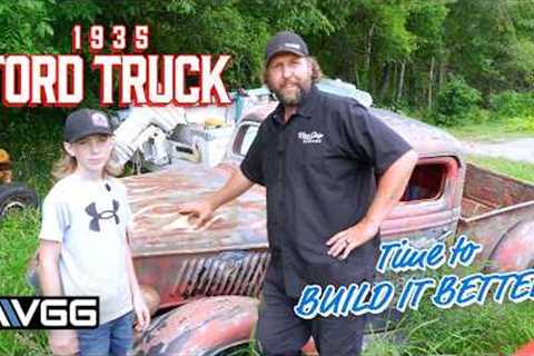 Chopped Top 1935 Ford Truck is Back!  let''s BUILD IT BETTER!