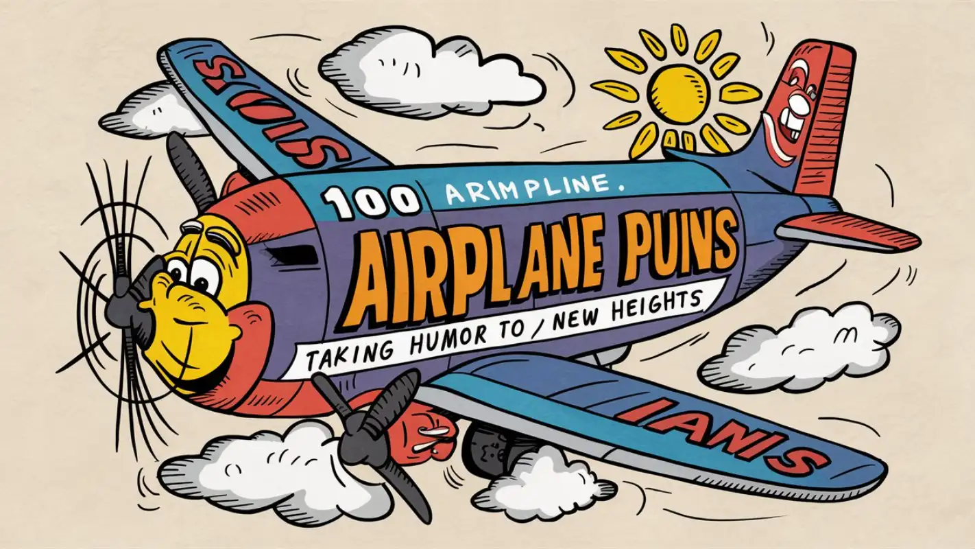 100 Airplane Puns: Taking Humor to New Heights - Crack Up Puns